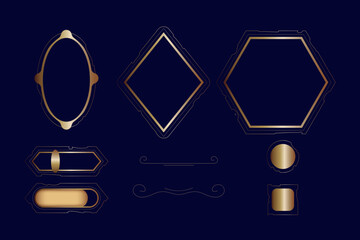 Bronze frames for avatars, buttons for games and applications, twisted forged elements