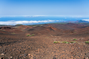 Typical volcanic landscape of Tenerife. Canary Islands. Spain.