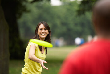 People Playing Frisbee