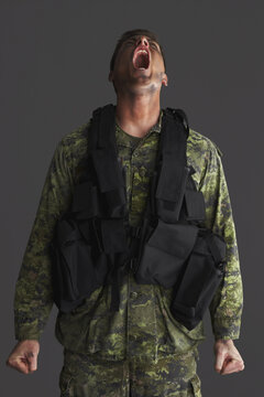 Soldier Yelling
