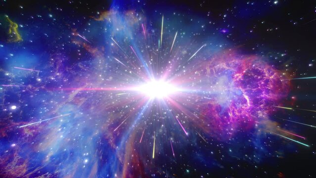 Space Warp, Stars and Galaxy Animation 4K