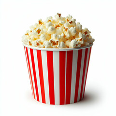 popcorn isolated on white background 