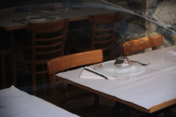 Interior of a restaurant