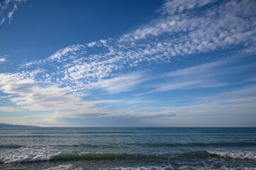 beautiful sky over the Mediterranean sea 1