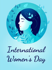 card for international women's day, women's history month