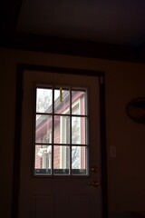 Fototapeta na wymiar Glass Windows on a Door in a House