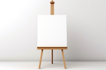 A single easel stand isolated on white background