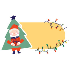 isolate christmas label