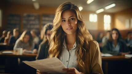 A vibrant scene unfolds on International Day of Education, showcasing diverse students engaged in learning, symbolizing global knowledge-sharing and educational empowerment for a brighter future