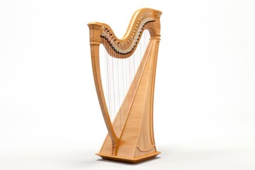 harp isolated on white