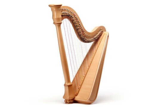harp isolated on white