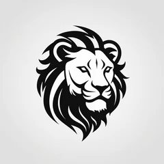 Foto op Plexiglas lion head illustration, lion head vector © Chang