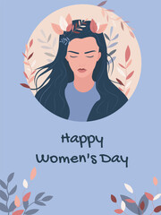 card for international women's day, women's history month