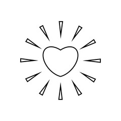 Passion Icon. Enthusiasm, Desire Symbol.