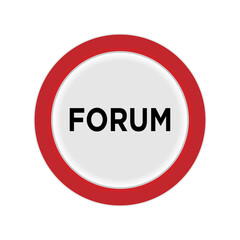 Forum Icon. Conversation or Discuss Symbol - Vector.