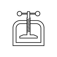 Pressed Icon. Pressure Equipment Symbol - Vector. 
