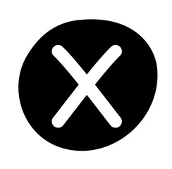 Obraz premium false symbols accept rejected black icon for evaluation