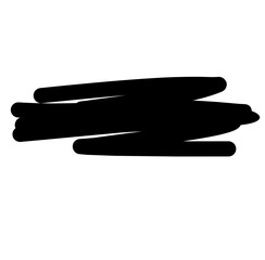 Black Maker Stroke Vector Illustration 