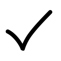 black check mark isolated vector icons. Vote symbol tick. Approved icon. Check mark icon set. Tick checkmark check list button icon.