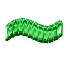 Green symbol with vertical ribs