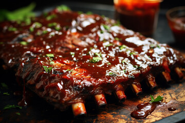 Tangy BBQ Ribs for Super Bowl Party