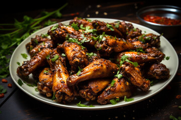 Szechuan Peppercorn Wings with Cilantro