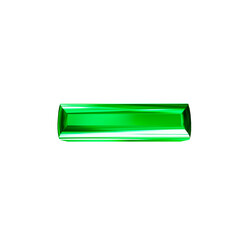 Green 3D symbol with bevel