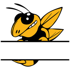 Hornet Bee Mascot Svg png, Hornet Mascot Svg File,Hornet Cut Files,Hornet Silhouette Cut Files,Hornet Clipart,Hornet Monogram,Hornet Masco
