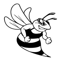 Hornet Bee Mascot Svg png, Hornet Mascot Svg File,Hornet Cut Files,Hornet Silhouette Cut Files,Hornet Clipart,Hornet Monogram,Hornet Masco
