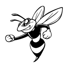 Hornet Bee Mascot Svg png, Hornet Mascot Svg File,Hornet Cut Files,Hornet Silhouette Cut Files,Hornet Clipart,Hornet Monogram,Hornet Masco
