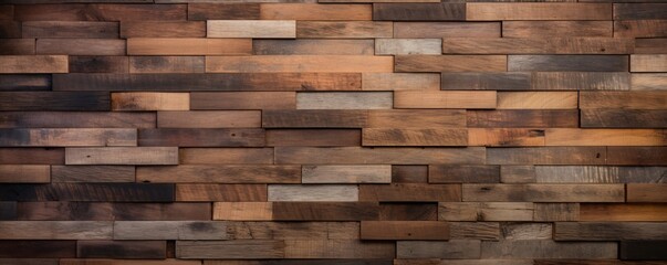 Background of reclaimed wood wall, paneling texture pattern.
