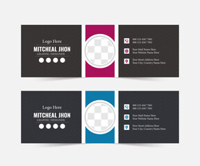 Fototapeta premium email signature template design or facebook cover template