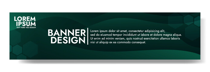 Abstract dark green banner color with a unique wavy design. It is ideal for creating eye catching headers, promotional banners, and graphic elements with a modern and dynamic look.