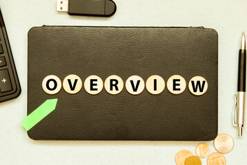 OVERVIEW word made with building blocks