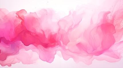 Water color, pink, white background, used as a background for wedding - obrazy, fototapety, plakaty