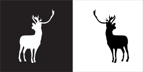Illustration vector graphics of deer icon
