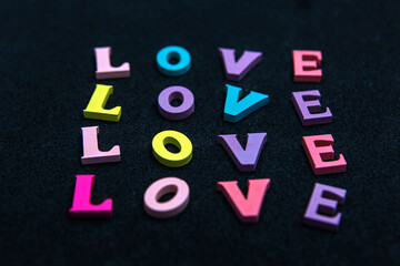 COLORFUL LOVE WRITING