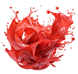 swirl of the red splash