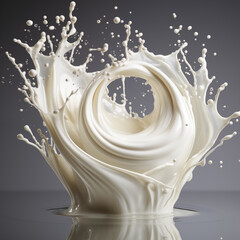 swirl of the milk splash