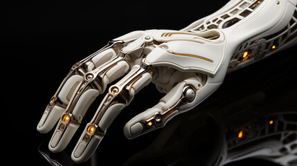 robotic arm with humanoid internal structure