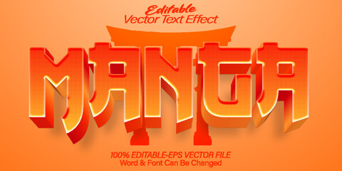 Manga Vector Text Effect Editable Alphabet Anime Japan Drawing Pop