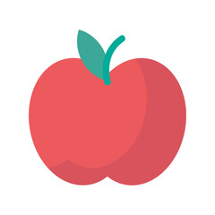 Vector apple colorful vector design on white