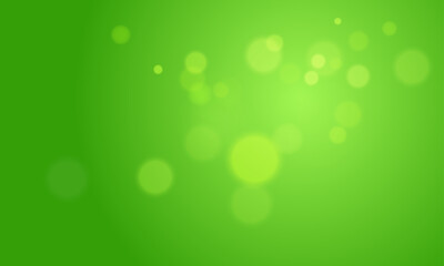 Vector bokeh abstract green background design