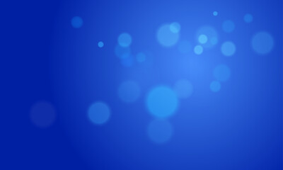 Vector bokeh abstract blue background design