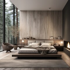 Elegance in Simplicity Modern Minimalist Bedroom