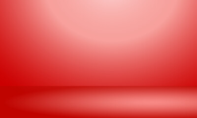 Obraz premium Vector red gradient abstract background empty room with space for your text