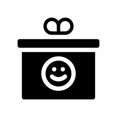 gift box glyph icon