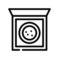 pizza line icon