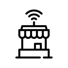online store line icon