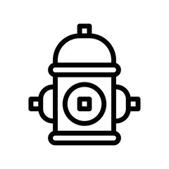 Obraz premium fire hydrant line icon
